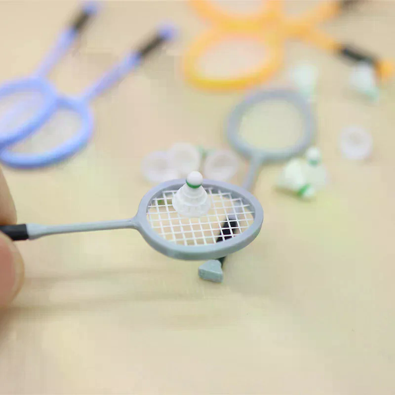 Badminton House - 1 Paar 1:12 Poppenhuis Simulatie Mini
