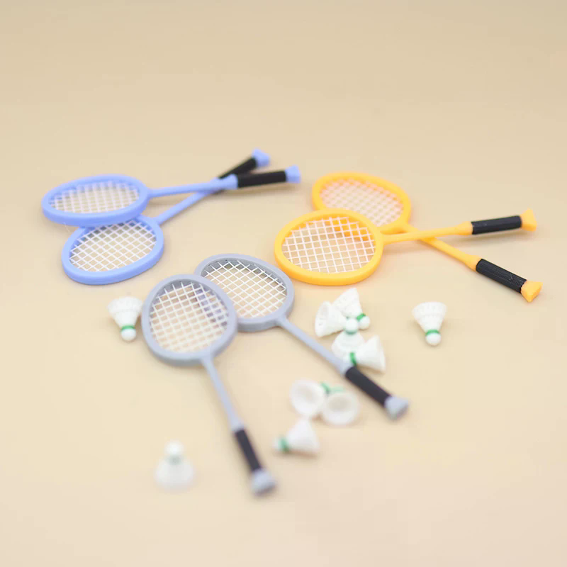 Badminton House - 1/12 Poppenhuis Simulatie Mini Badminton Racket