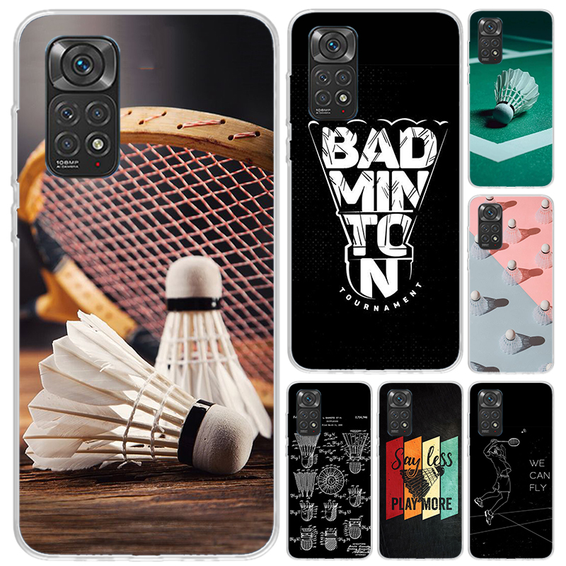 Badminton Logo - Badminton Sport Telefoonhoesje voor Xiaomi Redmi