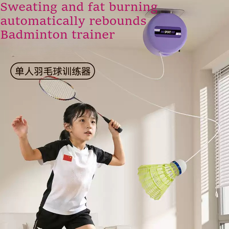 Badminton House - Badminton trainingsapparaat voor eenpersoonsgebruik, zelfspelend binnen