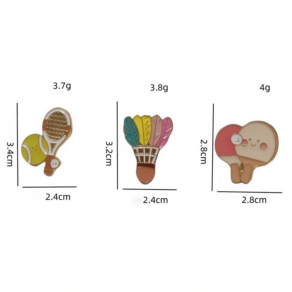 Broches van zinklegering Stijl - Badminton Logo recensie en prijs