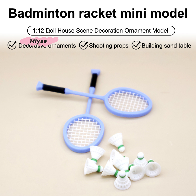 1 paar Miniatuur Badminton Rac - Badminton House recensie en prijs