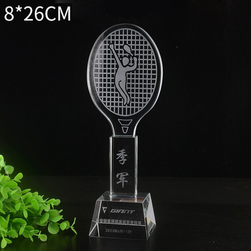 Aangepaste Crystal Trophy Badm - Badminton Logo recensie en prijs