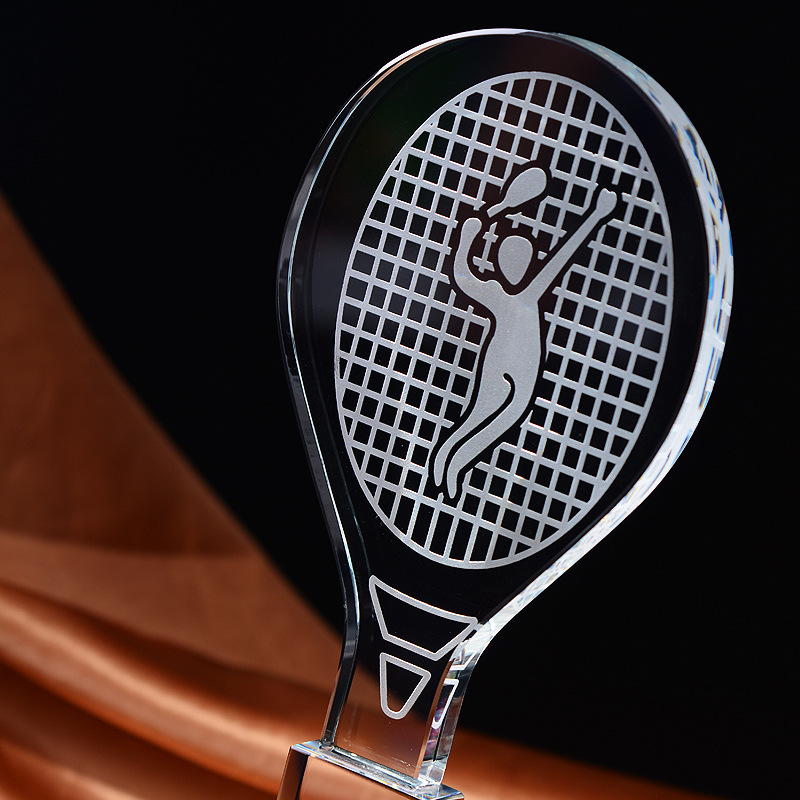 Aangepaste Crystal Trophy Badm - Badminton Logo recensie en prijs